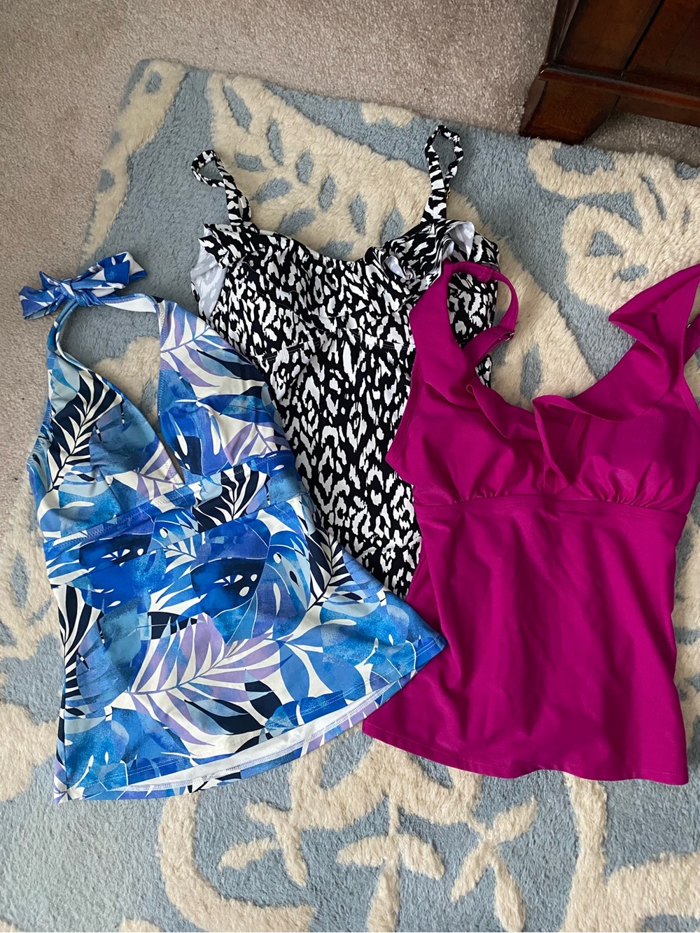 Tommy Bahama, DKNY & Leilani swim tops